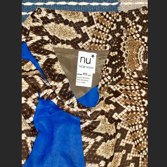 Patterned Color-block Chiffon Maxi Skirt - Picture 4 of 4